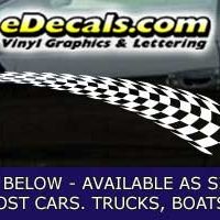  CFG229 Checkered Flag Decal