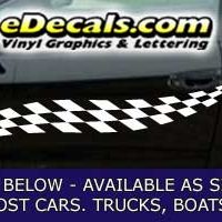  CFG231 Checkered Flag Decal