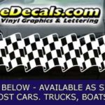 CFG233 Checkered Flag Decal