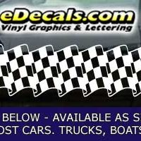 CFG233 Checkered Flag Decal