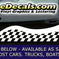  CFG234 Checkered Flag Decal