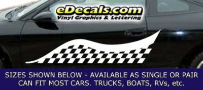 CFG234 Checkered Flag Decal