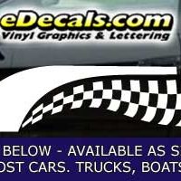  CFG236 Checkered Flag Decal