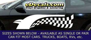 CFG236 Checkered Flag Decal