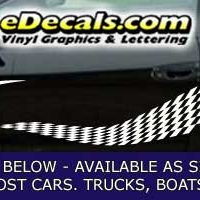  CFG237 Checkered Flag Decal