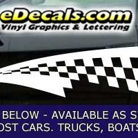  CFG238 Checkered Flag Decal