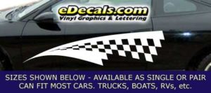 CFG238 Checkered Flag Decal