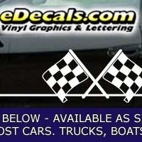  CFG239 Checkered Flag Decal
