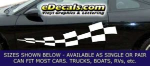 CFG240 Checkered Flag Decal