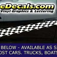  CFG241 Checkered Flag Decal