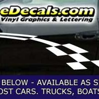  CFG242 Checkered Flag Decal