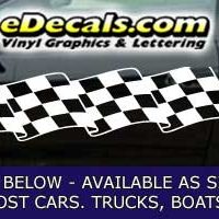  CFG243 Checkered Flag Decal