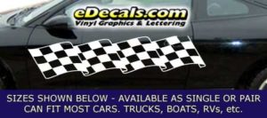 CFG243 Checkered Flag Decal