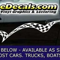  CFG244 Checkered Flag Decal