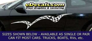 CFG244 Checkered Flag Decal