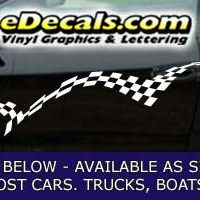  CFG245 Checkered Flag Decal