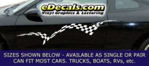 CFG245 Checkered Flag Decal