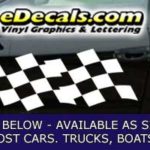 CFG246 Checkered Flag Decal