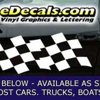  CFG246 Checkered Flag Decal