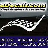  CFG249 Checkered Flag Decal