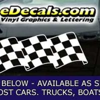  CFG250 Checkered Flag Decal