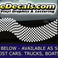  CFG251 Checkered Flag Decal