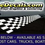 CFG254 Checkered Flag Decal