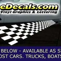  CFG254 Checkered Flag Decal