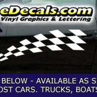  CFG255 Checkered Flag Decal