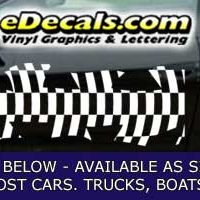  CFG256 Checkered Flag Decal