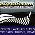 CFG258 Checkered Flag Decal