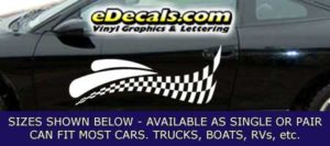 CFG258 Checkered Flag Decal