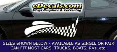 CFG258 Checkered Flag Decal