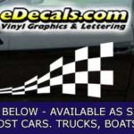 CFG259 Checkered Flag Decal