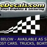  CFG259 Checkered Flag Decal