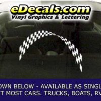  CFG260 Checkered Flag Decal