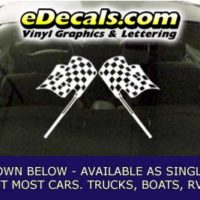  CFG262 Checkered Flag Decal