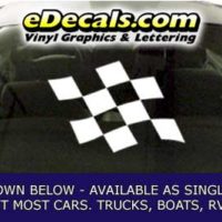  CFG263 Checkered Flag Decal