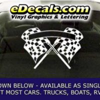 CFG264 Checkered Flag Decal