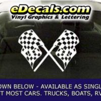  CFG265 Checkered Flag Decal