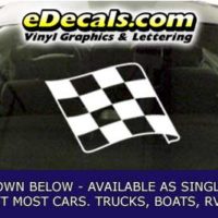  CFG266 Checkered Flag Decal