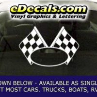  CFG267 Checkered Flag Decal