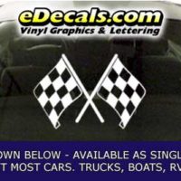  CFG268 Checkered Flag Decal