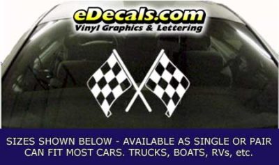 CFG268 Checkered Flag Decal
