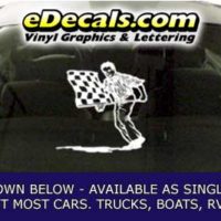  CFG269 Checkered Flag Decal