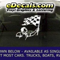  CFG272 Checkered Flag Decal