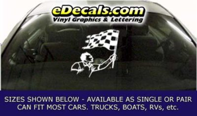 CFG272 Checkered Flag Decal