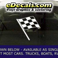 CFG273 Checkered Flag Decal