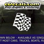 CFG274 Checkered Flag Decal