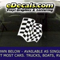  CFG274 Checkered Flag Decal